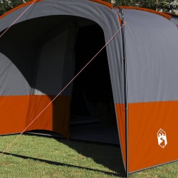 Tente familiale 12 personnes Gris et orange 760 x 645 x 230 cm 648475648475