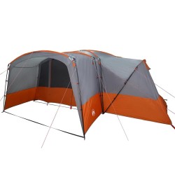 Tente familiale 12 personnes Gris et orange 760 x 645 x 230 cm 648475648475