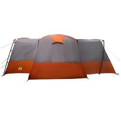 Tente familiale 12 personnes Gris et orange 760 x 645 x 230 cm 648475648475