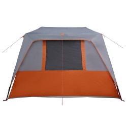 Tente familiale Gris et orange 533 x 312 x 230 cm 648477648477