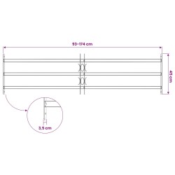 Grille de sécurité pour fenêtres avec 3 barres transversales 648478648478