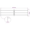 Grille de sécurité pour fenêtres avec 3 barres transversales 648478648478