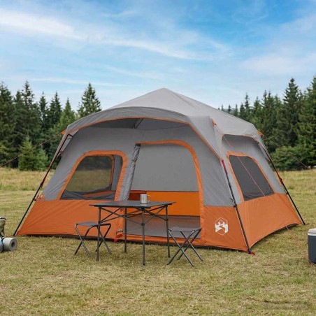 Tente Instantanée Gris et orange 340 x 280 x 190 cm 648479648479