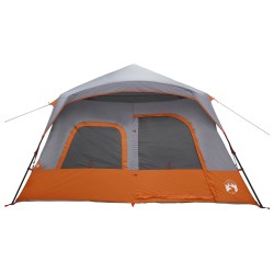 Tente Instantanée Gris et orange 340 x 280 x 190 cm 648479648479