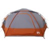 Tente en dôme avec housse imperméable amovible Gris et orange 648480648480