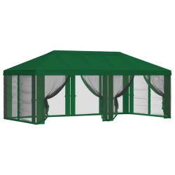 Housse de tonnelle avec murs latéraux 6 x 3 m Vert Polyester 648481648481