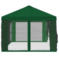 Housse de tonnelle avec murs latéraux 6 x 3 m Vert Polyester 648481648481