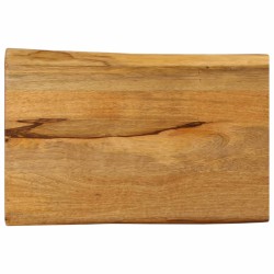 Dessus de table 60x40x3,8 cm bord vivant bois massif manguier 648487648487