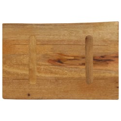 Dessus de table 60x40x3,8 cm bord vivant bois massif manguier 648487648487