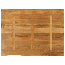 Dessus de table 100x80x3,8 cm bord vivant bois massif manguier 648497648497