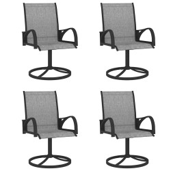 Ensemble à manger de jardin 5 pcs textilène et acier 648498648498