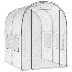 Serre avec cadre 160 x 200 x 192,5 cm PVC Transparent 648499648499