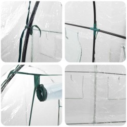 Serre avec cadre 160 x 200 x 192,5 cm PVC Transparent 648499648499