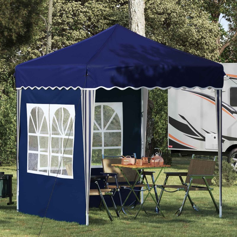Tente de fête pop-up 195 x 195 x 245 cm Bleu Tissu Oxford 648502648502