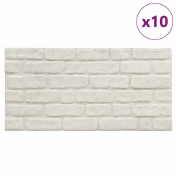 Panneaux muraux 10 pcs Blanc 100 x 50 cm Mousse EPS 648506648506