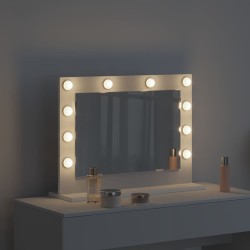 Miroir de vanité Blanc 60 x 45 x 18 cm Verre et bois composite 648512648512