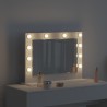 Miroir de vanité Blanc 60 x 45 x 18 cm Verre et bois composite 648512648512