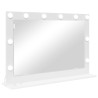 Miroir de vanité Blanc 80 x 15 x 18 cm Verre et bois composite 648513648513