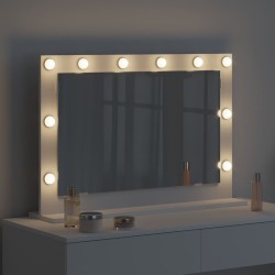 Miroir de vanité Blanc 80 x 15 x 18 cm Verre et bois composite 648513648513