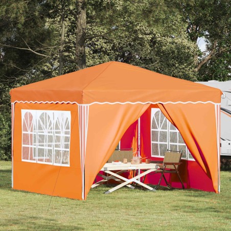 Tente de fête pop-up 288 x 288 x 245 cm Orange Tissu Oxford 648516648516