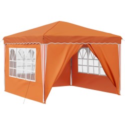 Tente de fête pop-up 288 x 288 x 245 cm Orange Tissu Oxford 648516648516