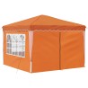 Tente de fête pop-up 288 x 288 x 245 cm Orange Tissu Oxford 648516648516