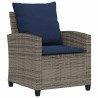 Ensemble de canapé de jardin 6 pcs avec coussins gris résine tressée 648517648517