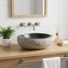 Lavabo ovale Gris (32-37) x (27-30) x 12 cm Pierre de Rivière 648525648525