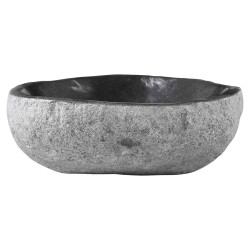 Lavabo ovale Gris (32-37) x (27-30) x 12 cm Pierre de Rivière 648525648525