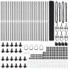Clôture en fil soudé avec base en béton 50 x 1,2 m Gris Maille 648529648529