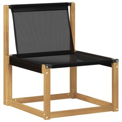 Ensemble de canapés d'extérieur 7 pcs Blanc et noir 648530648530