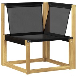 Ensemble de canapés d'extérieur 7 pcs Blanc et noir 648530648530