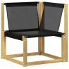 Ensemble de canapés d'extérieur 7 pcs Blanc et noir 648530648530