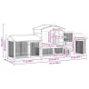 Poulailler 3 pcs Marron Bois de pin massif 648547648547