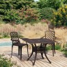 Ensemble de bistro 3 pcs Aluminium coulé Bronze 648557648557