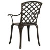 Ensemble de bistro 3 pcs Aluminium coulé Bronze 648557648557