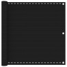Écran de balcon Noir 90 x 700 cm HDPE et Aluminium 648563648563