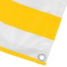 Écran de balcon Jaune et blanc 100 x 500 cm Tissu Oxford 648564648564