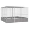 Cage à oiseaux Gris 302,5x324,5x211,5 cm Acier galvanisé 648565648565