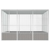 Cage à oiseaux Gris 302,5x324,5x211,5 cm Acier galvanisé 648565648565