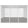 Cage à oiseaux Gris 302,5x324,5x211,5 cm Acier galvanisé 648565648565