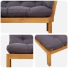 Unité du canapé en palette de jardin 2 Pièce 648566648566