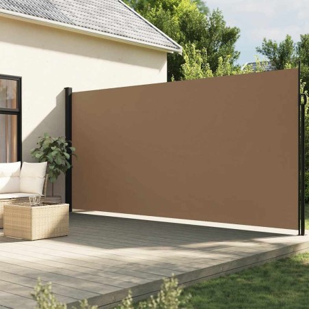 Auvent latéral rétractable taupe 200x500 cm 648575648575