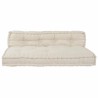 Coussin de canapé sur palette 2 pcs Crème 120 x 80 x 38 cm 648577648577