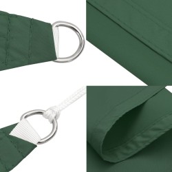 Voile de parasol tissu oxford carré 7x7 m vert foncé 648579648579