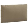 Coussins de palette lot de 3 taupe mélangé tissu 648585648585