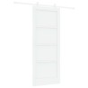 Porte coulissante Blanc 83 x 202 cm Bois de pin massif 648586648586