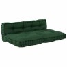 Coussin de canapé sur palette 2 pcs Vert 120 x 80 x 38 cm Tissu 648603648603