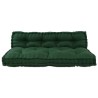 Coussin de canapé sur palette 2 pcs Vert 120 x 80 x 38 cm Tissu 648603648603