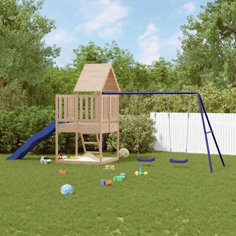 Aire de jeux d'extérieur bois de pin massif 648604648604